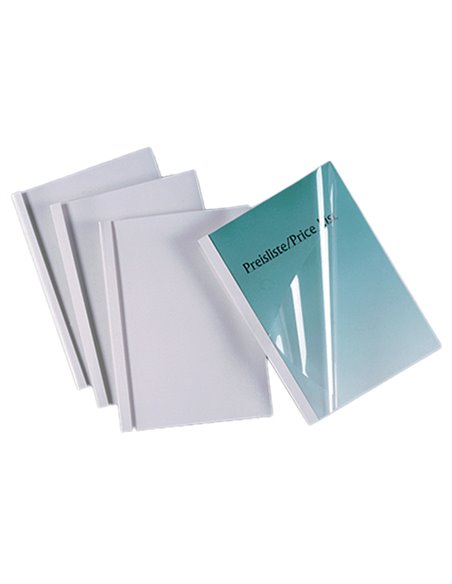 Scatola 50 cartelline termiche Standard A4 50mm 150mic bianco GBC IB370151 GBC CARTELLINE E COPERTINE PER RILEGATURE