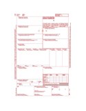 MODELLO CMR LETTERA VETTURA INTERNAZ. 5COPIE autoric 12"x24CM 100FG E0052BIS E0052BIS