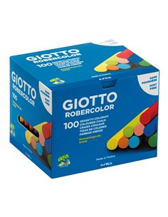 SCATOLA 100 GESSETTI TONDI COLORATI GIOTTO 539000 GIOTTO GESSETTI-CARBONCINO