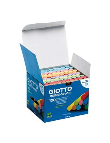 SCATOLA 100 GESSETTI TONDI COLORATI GIOTTO 539000 GIOTTO GESSETTI-CARBONCINO