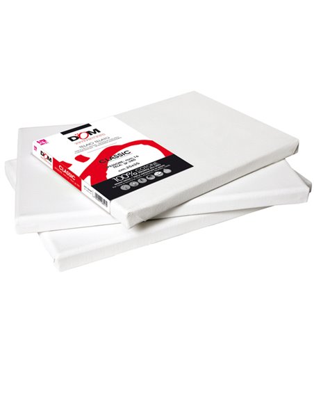 Tela pittura Classic 25x35cm bianco DOM 355/2535 DOM ACCESSORI PITTURA