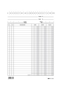 100 SCHEDE VERTICALE 21X15CM DARE/AVERE/SALDO E3336BL E3336BL EDIPRO SCHEDE-SCHEDARI