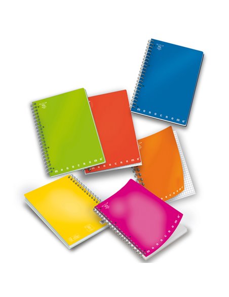QUADERNO SPIRALATO A5 C/FORI 1RIGO 70FG 80GR MONOCROMO 02155591R PIGNA QUADERNI SPIRALATI