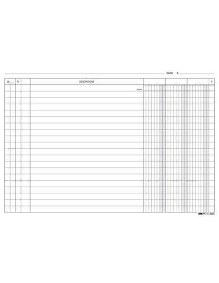 100 SCHEDE 3 COLONNE ORIZZONTALI 17X24CM E3369BL E3369BL EDIPRO SCHEDE-SCHEDARI