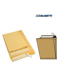250 BUSTE A SACCO AVANA 190X260X40MM CON SOFFIETTI E STRIP MONODEX 840 BLASETTI BUSTE A SACCO CON SOFFIETTO
