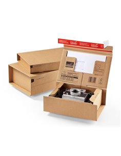 SCATOLA SPEDIZIONE A5+ 230X166X90MM AVANA CP067.02 COLOMPAC SCATOLE E TUBI PER SPEDIZIONE