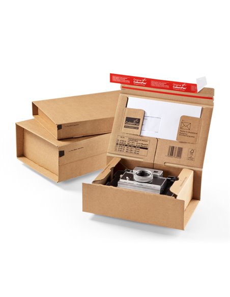 SCATOLA SPEDIZIONE A5+ 230X166X90MM AVANA CP067.02 COLOMPAC SCATOLE E TUBI PER SPEDIZIONE