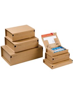 SCATOLA SPEDIZIONE A4+ 330X290X120MM AVANA CP067.06 COLOMPAC SCATOLE E TUBI PER SPEDIZIONE