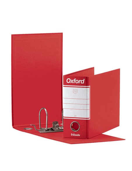 Registratore OXFORD G81 rosso dorso 8cm f.to memorandum ESSELTE 390781160 ESSELTE REGISTRATORI A LEVA