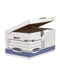 SCATOLA ARCHIVIO C/COPERCHIO A RIBALTA BANKERS BOX SYSTEM 1141501 BANKERS BOX SCATOLE ARCHIVIO CON BOTTONE