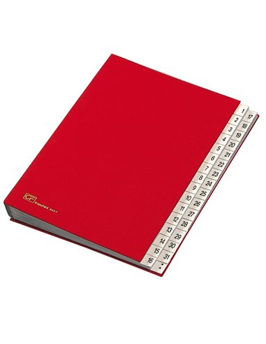 MONITORE 1/31 FRASCHINI FORMATO 24X34CM ROSSO ART. 643-D 643D-ROSSO FRASCHINI CLASSIFICATORI