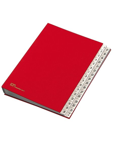 MONITORE 1/31 FRASCHINI FORMATO 24X34CM ROSSO ART. 643-D 643D-ROSSO FRASCHINI CLASSIFICATORI