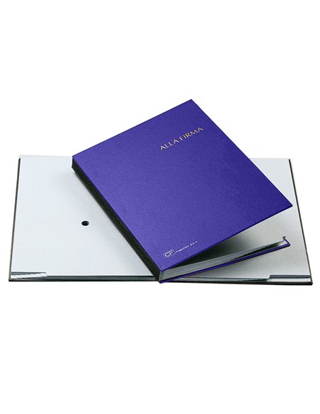 LIBRO FIRMA 14 PAGINE 24X34CM BLU 614-A FRASCHINI 614A-BLU FRASCHINI LIBRI FIRMA