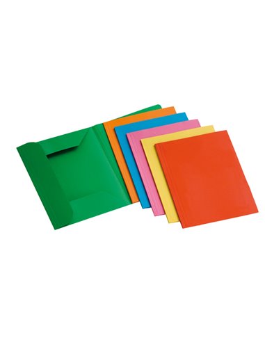 12 CARTELLINE 3 LEMBI 200GR 25X33CM MIX 6 COLORI BREFIOCART 0205009 BREFIOCART CARTELLINE A TRE LEMBI