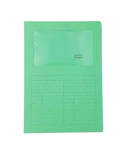 50 Cartelline a L c/finestra verde 120gr Sintex Blasetti 573 BLASETTI CARTELLINE CON FINESTRA