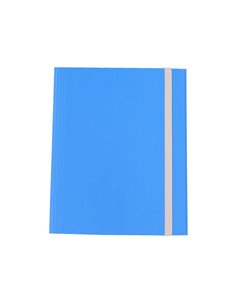 CARTELLINA 3 LEMBI C/ELASTICO FIBRONE 27X37CM azzurro 75 CDG CG0075FEXXXAC06
