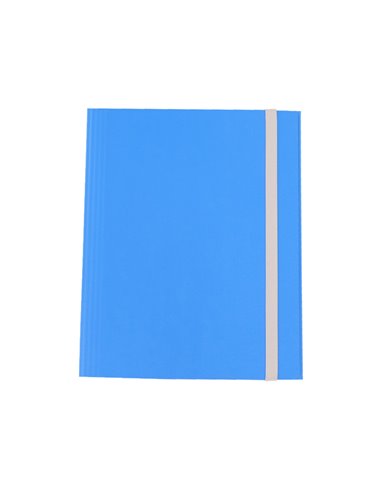 CARTELLINA 3 LEMBI C/ELASTICO FIBRONE 27X37CM azzurro 75 CDG CG0075FEXXXAC06