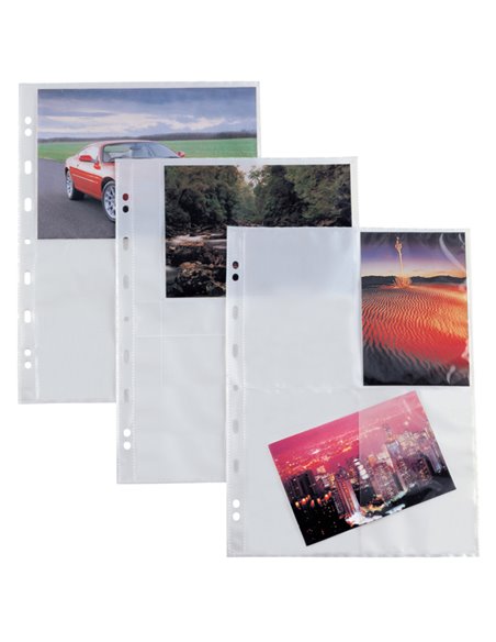 10 buste forate ATLA F 10x15cm-8 foto SEI ROTA 662501
