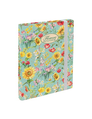Cartella progetti con elastico 26x34cm dorso 3cm Pigna Nature Flowers 0089256D3 PIGNA CARTELLE CON ELASTICO