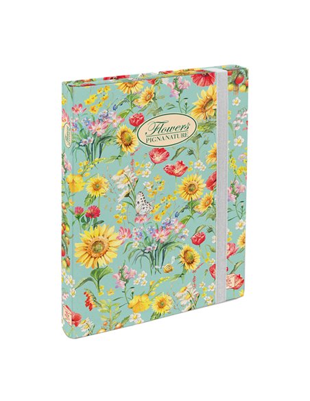 Cartella progetti con elastico 26x34cm dorso 3cm Pigna Nature Flowers 0089256D3 PIGNA CARTELLE CON ELASTICO