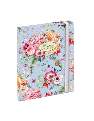 Cartella progetti con elastico 26x34cm dorso 3cm Pigna Nature Flowers 0089256D3 PIGNA CARTELLE CON ELASTICO