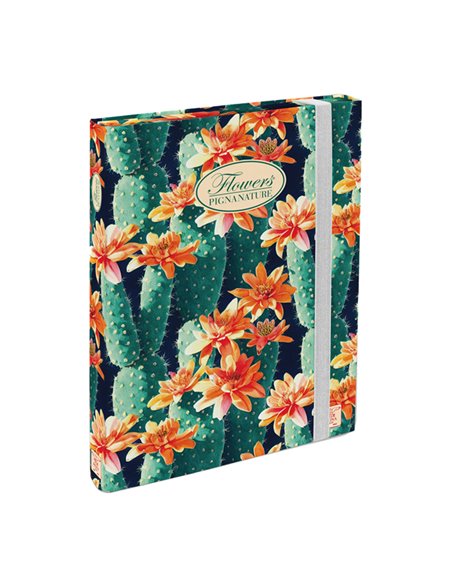 Cartella progetti con elastico 24x34cm dorso 7cm Pigna Nature Flowers 0089255D7 PIGNA CARTELLE CON ELASTICO