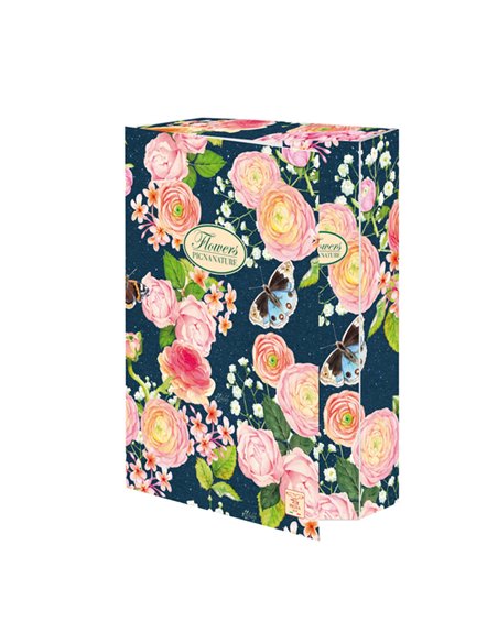 Cartella progetti con elastico 24x34cm dorso 7cm Pigna Nature Flowers 0089255D7 PIGNA CARTELLE CON ELASTICO