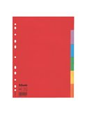 Separatore economy in cartoncino 160gr colorato 6 tasti A4 ESSELTE 100200