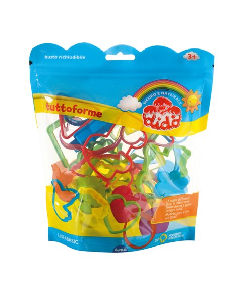 BUSTA RICHIUDIBILE DIDO'® TUTTOFORME 24 formine assortite 399500 DIDO PASTE MODELLABILI