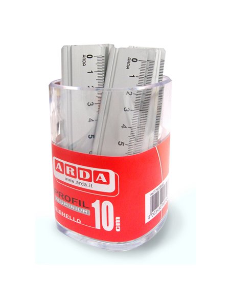 BARATTOLO 15 RIGHELLI ALLUMINIO 10CM ARDA 17910BAR