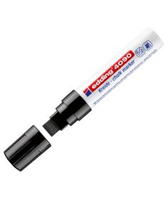 Marcatore EDDING 4090 punta scalpello gesso liquido nero E-4090 001 EDDING SPECIALI (CD-VETRO-TESSUTI-ECC.)
