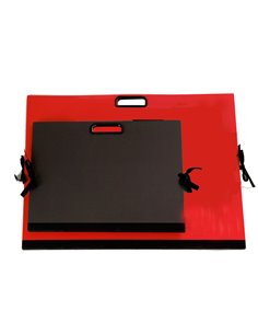 CARTELLA PORTADISEGNI C/MANIGLIA 70X50CM NERO BREFIOCART 0204404-N BREFIOCART VALIGETTE POLIONDA-PORTADISEGNI