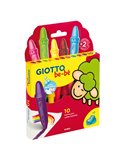 ASTUCCIO 10 SUPERPASTELLONI A CERA GIOTTO BEBE' F477900