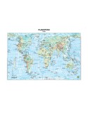 CARTA GEOGRAFICA SCOLASTICA PLASTIFICATA MONDO 297X420MM BELLETTI BS02P