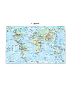 CARTA GEOGRAFICA SCOLASTICA PLASTIFICATA MONDO 297X420MM BELLETTI BS02P BELLETTI CARTE GEOGRAFICHE MAGNETICHE E NON