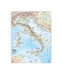 CARTA GEOGRAFICA SCOLASTICA PLASTIFICATA ITALIA 297X420MM BELLETTI BS01P