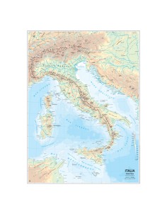 CARTA GEOGRAFICA SCOLASTICA MURALE ITALIA BELLETTI MS01PL/02 BELLETTI CARTE GEOGRAFICHE MAGNETICHE E NON