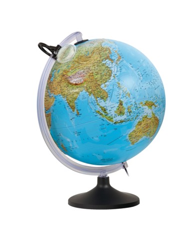 GLOBO GEOGRAFICO ILLUMINATO A RILIEVO URANIO Ø 30CM Tecnodidattica 0333URFGITLNTL46 Tecnodidattica CARTE GEOGRAFICHE MAGNETIC...