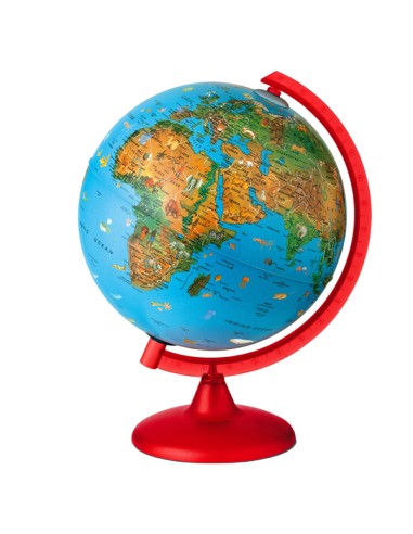 GLOBO GEOGRAFICO ILLUMINATO ZOO GLOBE Ø 26CM Tecnodidattica 0325ZOZOITLRR046 Tecnodidattica CARTE GEOGRAFICHE MAGNETICHE E NON