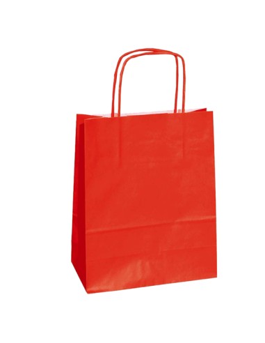 25 SHOPPERS CARTA KRAFT 45X15X50CM TWISTED rosso 047688
