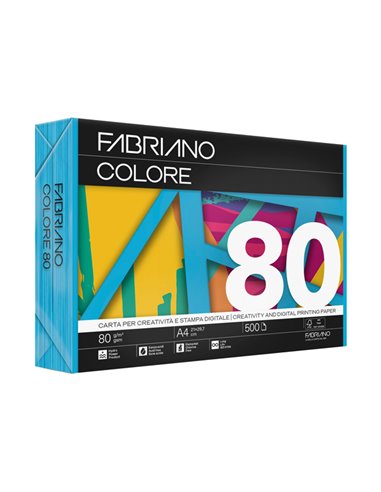 FabrianoColore A3 80GR 250FG COL.FORTI AZZURRO 74329742