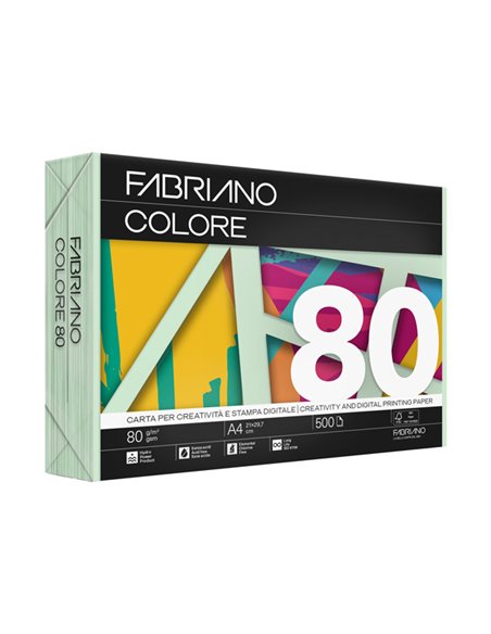 FabrianoColore A3 80GR 250FG COL.TENUE VERDE CHIARO 75529742
