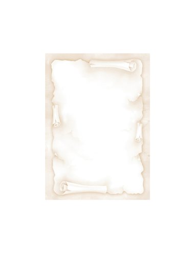 CARTA CON STAMPA "PERGAMENA" AVORIO A4 90GR 20FG DECADRY T036720