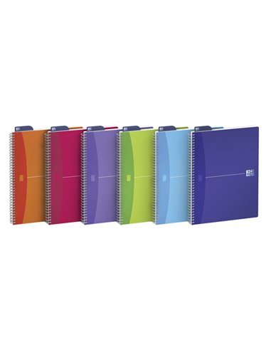 Quaderno spiralato 150x210mm 5mm c/margine 90gr 90fg MyColors OXFORD 100102483