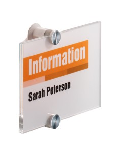 TARGA PER PORTE/PARETI CRYSTAL SIGN 148X105MM DURABLE 4821-19 DURABLE TARGHE