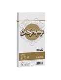25 buste CALLIGRAPHY LINO 120gr 110x220mm bianco FAVINI A570514