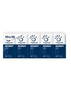 10 PACCHETTI DA 10 FAZZOLETTI 4 VELI PAPERNET 402601 PAPERNET SALVIETTE E FAZZOLETTI