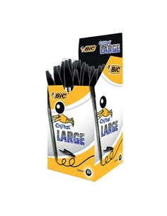 Scatola 50 penna sfera CRISTAL® large 1,6mm nero BIC® 880648