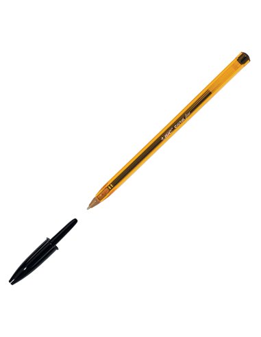 Scatola 50 penna sfera CRISTAL® fine 0,8mm nero BIC® 872731 BIC CON CAPPUCCIO