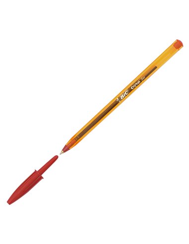 Scatola 50 penna sfera CRISTAL® fine 0,8mm rosso BIC® 872720
